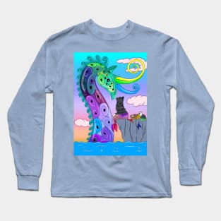 Sea Dragon and Merkitties Long Sleeve T-Shirt